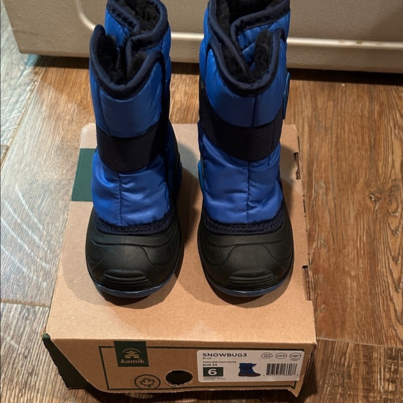Kamik Toddler Blue and Black Winter Boots - Picture 1 of 4